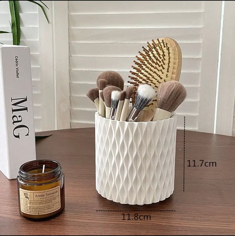 Makeup Bucket Organizer, Multifunctional Rotating Pencil Makeup Brush Holder, Hollow Multiuse Organizer, Non-slip Round Multi Grid Desktop Sundries Pencil Holder, Lipstick Eyebrow Pencil Holder, Desktop Makeup Brush Storage Bucket Makeup Bucket Organizer, Multifunctional Rotating Pencil Makeup Brush Holder, Hollow Multiuse Organizer, Non-slip Round Multi Grid Desktop Sundries Pencil Holder, Lipstick Eyebrow Pencil Holder, Desktop Makeup Brush Storage Bucket